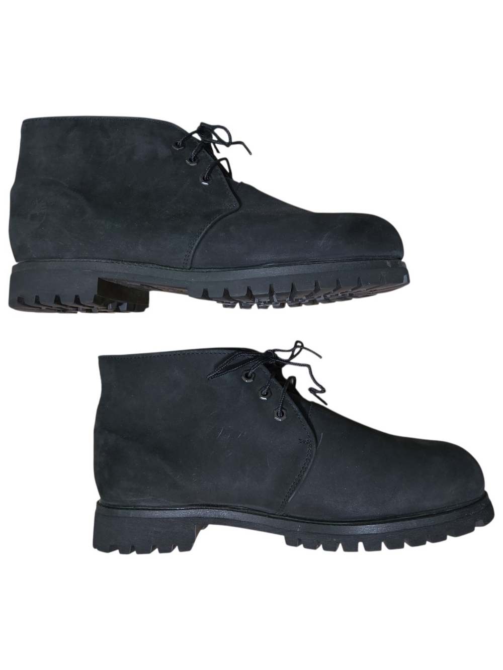 Timberland Mens Black Chukka Boot with Lug Sole Size 13W - Picture 2 of 12
